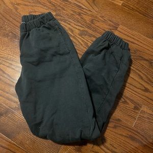 black brandy sweatpants